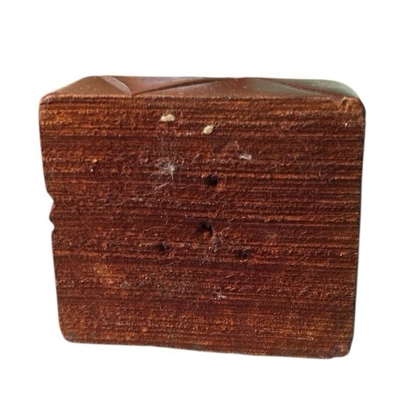 Vintage Hand Carved Chinese Wooden Figure Asian Retro 12" - Picture 5 of 5